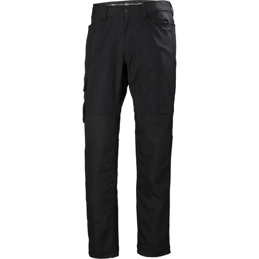 Helly Hansen Oxford Service Pants, Poly-Cotton, Black, Size 32, 32 Inseam
