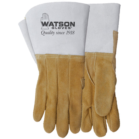 Watson Gloves Buckweld Welder's Gloves, Split Elkhide, Size 10
