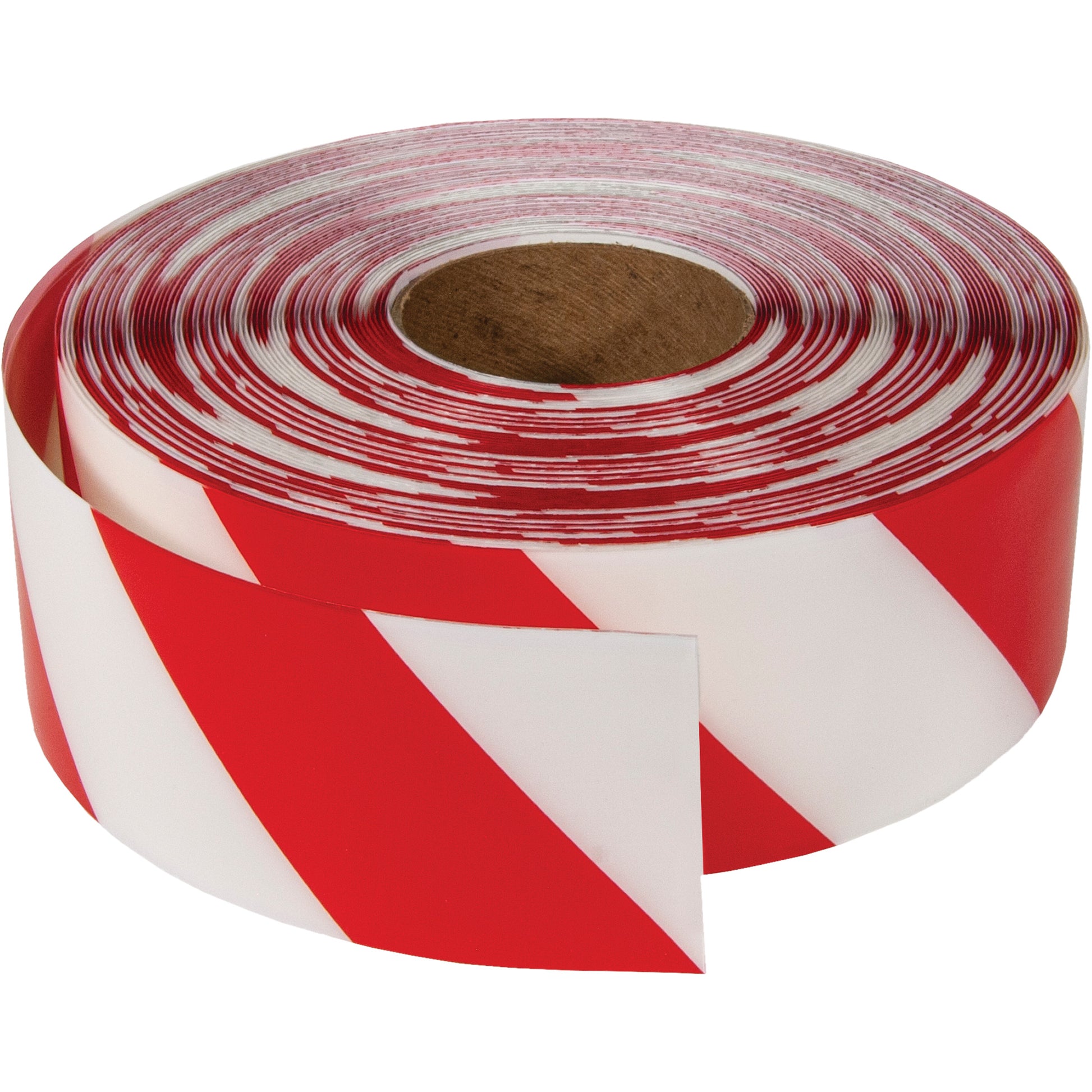 Incom Top Tape & Label ArmorStripe® Ultra Durable Floor Tape, 3" x 100', PVC, Red and White