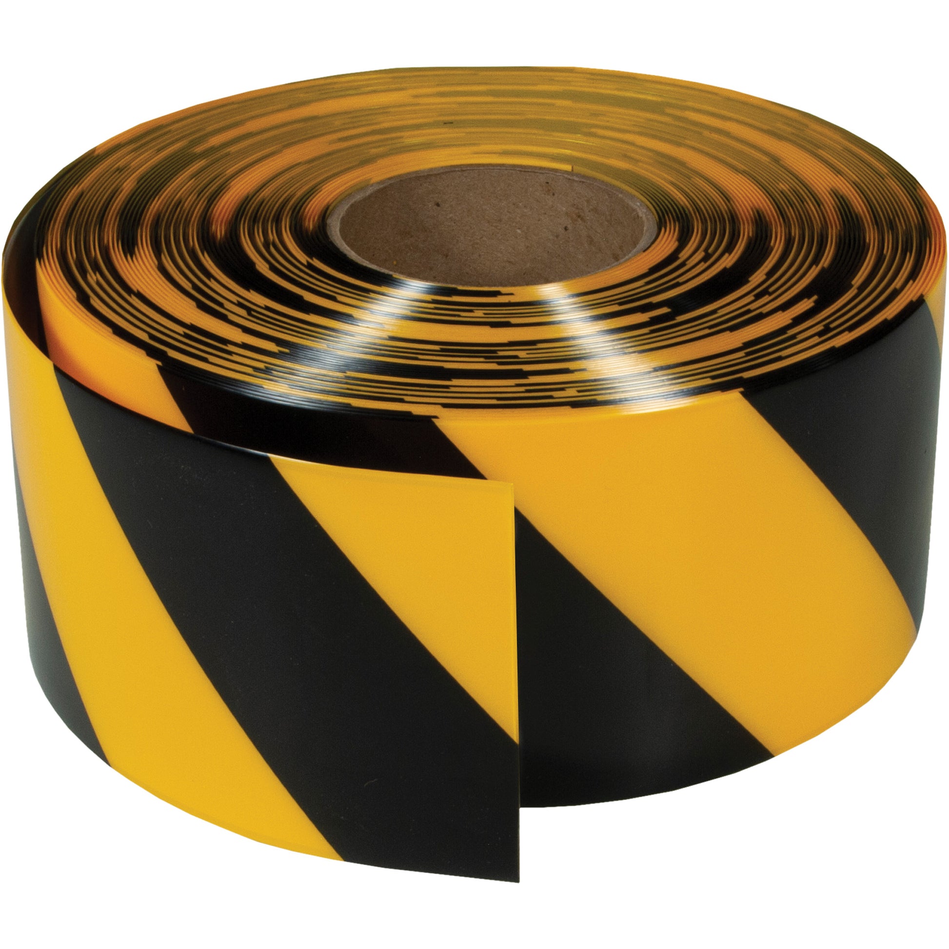 Incom Top Tape & Label ArmorStripe® Ultra Durable Floor Tape, 4" x 100', PVC, Black and Yellow