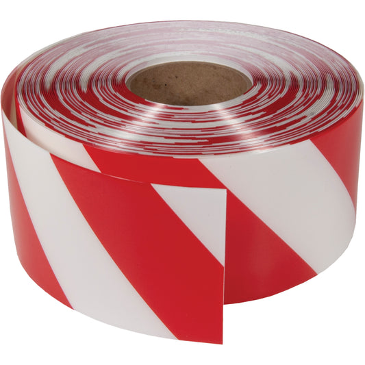 Incom Top Tape & Label ArmorStripe® Ultra Durable Floor Tape, 4" x 100', PVC, Red and White
