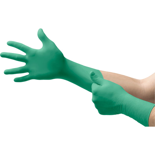 Ansell TouchNTuff® Gloves, Size Medium, 11.8" L, Nitrile, 6.2-mil