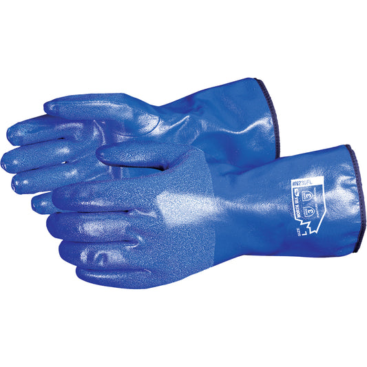 Superior Glove Works Ltd. North Sea™ Chemical Resistant  Gloves, Size Small, 11" L, Nitrile, Fleece Inner Lining, Winter Weight