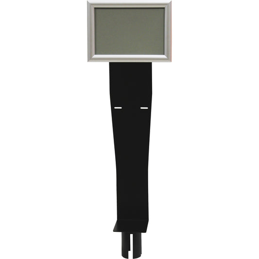Zenith Safety Products Sign & Dispenser Holder for Crowd Control Post, Black