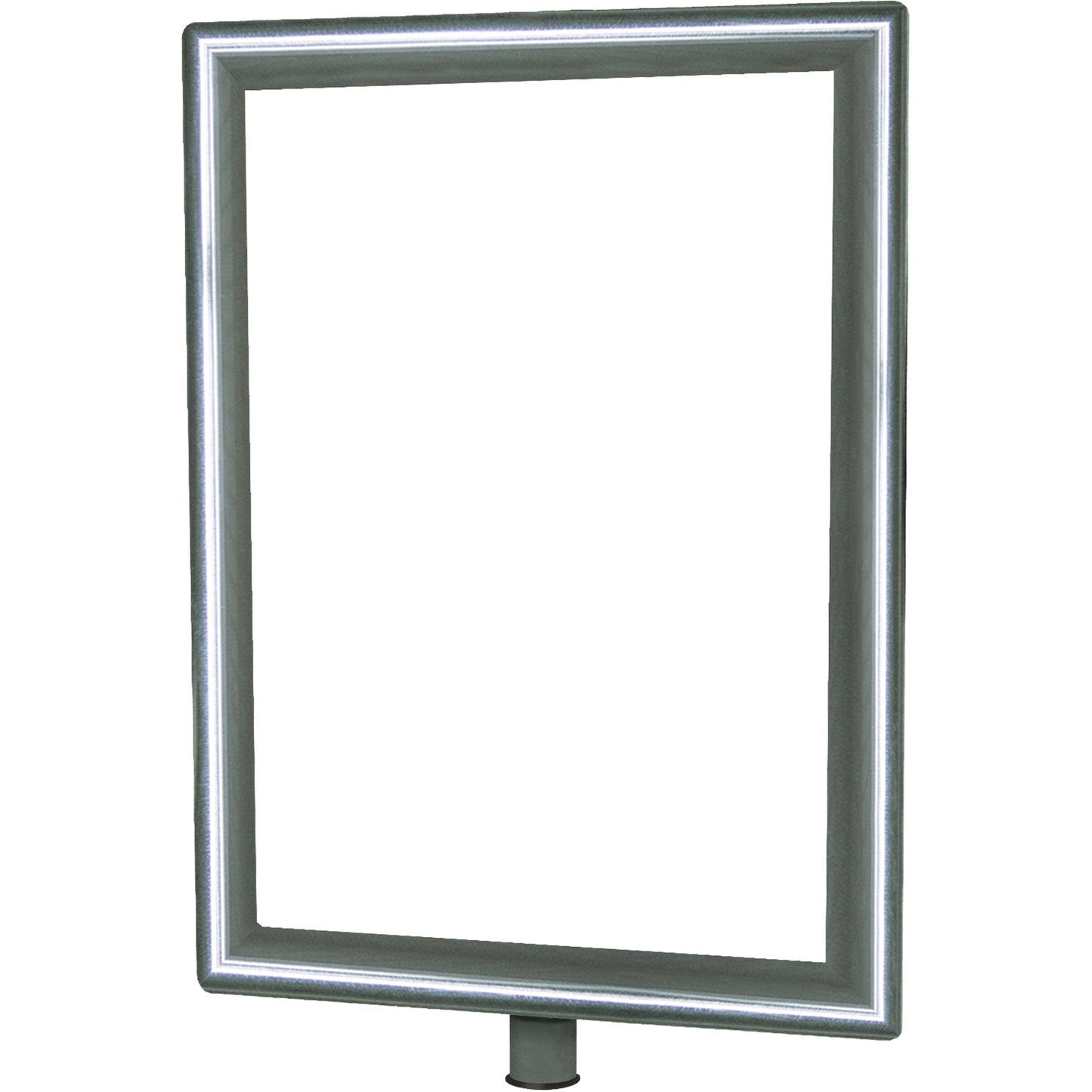 Tensator Heavy-Duty Vertical Sign Holder for Classic Posts, Polished Chrome