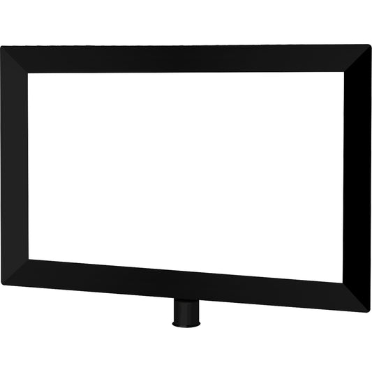 Tensator Heavy-Duty Horizontal Sign Holder for Classic Posts, Black