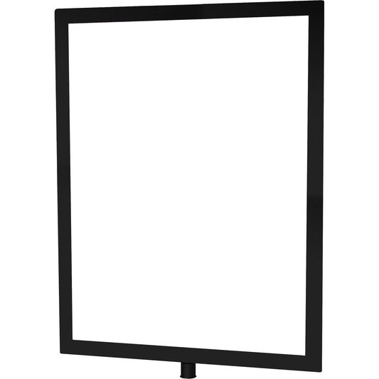 Tensator Heavy-Duty Vertical Sign Holder for Classic Posts, Black