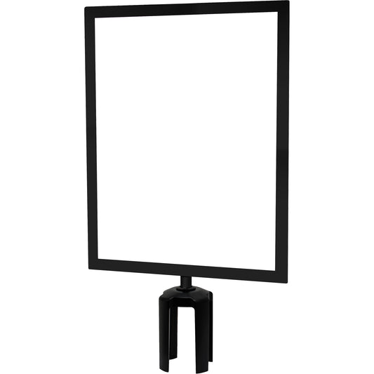Tensator Heavy-Duty Horizontal Sign Holder with Tensabarrier® Post Adapter, Black