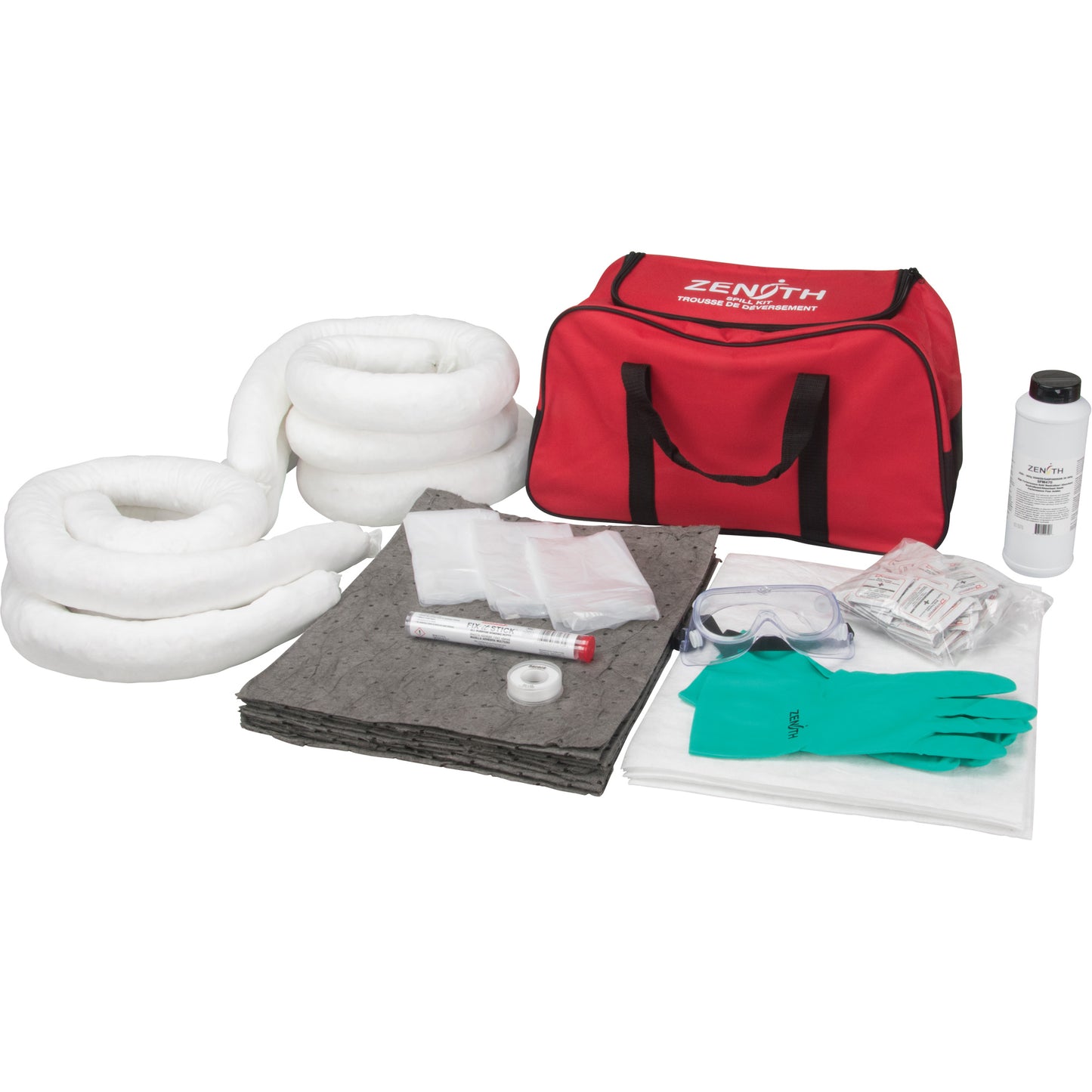 Zenith Safety Products Spill Kit, Universal, Bag, 10 US gal. Absorbancy