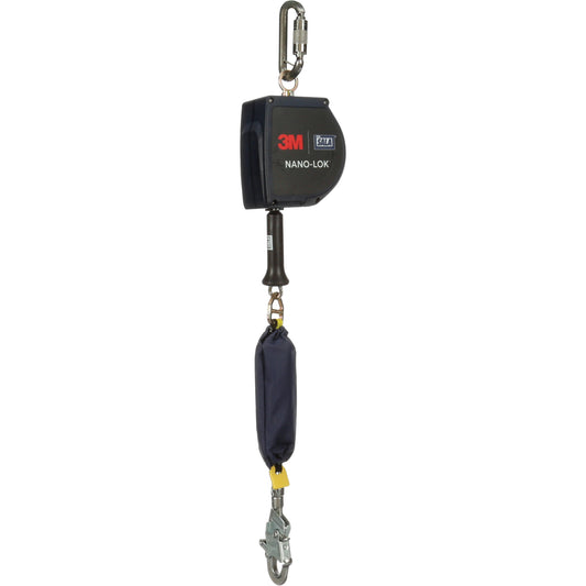 3M DBI Sala Fall Protection Nano-Lok™ Extended Length Self Retracting Lifeline, 15', Stainless Steel, Swivel