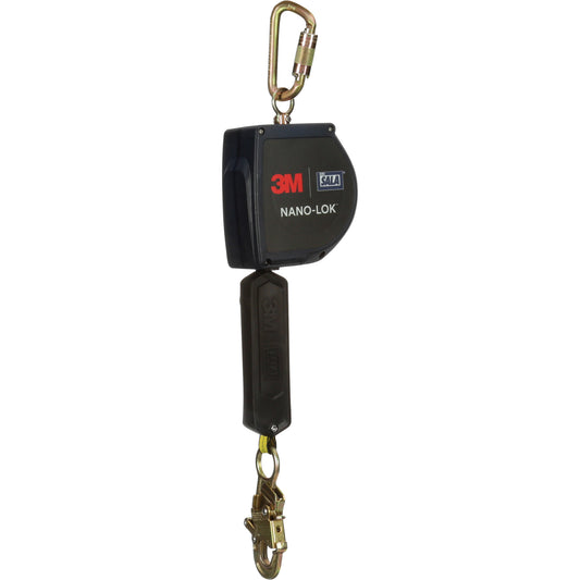 3M DBI Sala Fall Protection Nano-Lok™ Extended Length Self Retracting Lifeline, 20', Dyneema®, Swivel