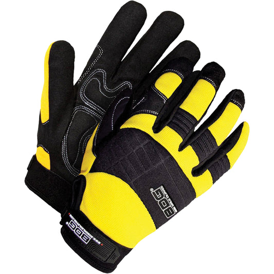 Bob Dale Gloves Heavy-Duty Performance Gloves with Padded Palms, Size Medium, Synthetic Palm