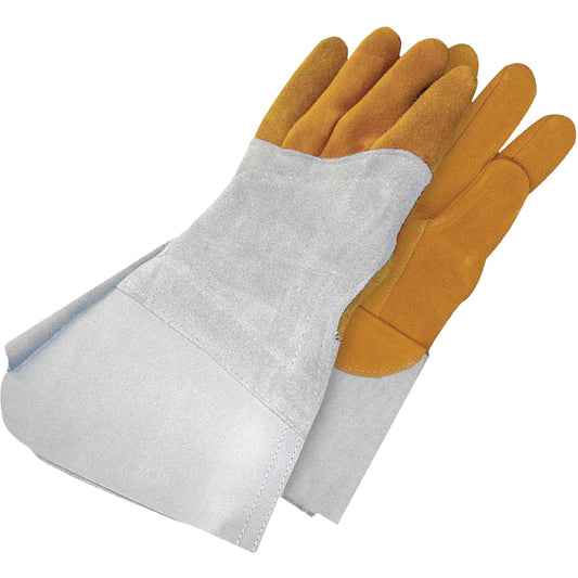 Bob Dale Gloves Gander Brand Reverse Grain TIG Welder Gloves, Grain Deerskin, Size 12