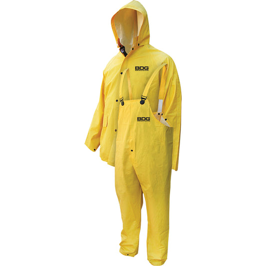 Bob Dale Gloves Deny™ 3-Piece FR Rainwear Suit, 4X-Large, Yellow