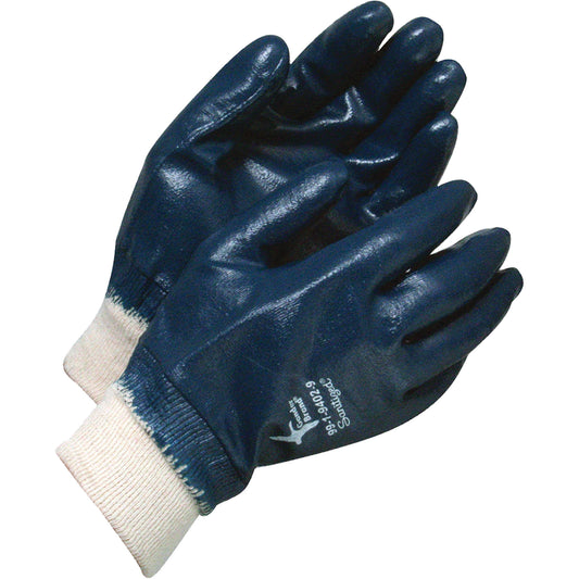 Bob Dale Gloves Coated Gloves, 8, Nitrile Coating, Jersey Shell