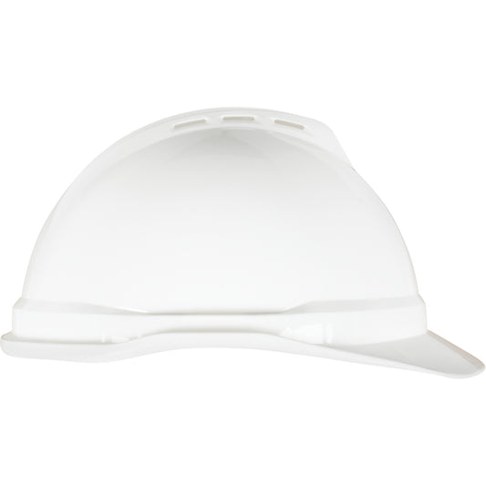 MSA V-Gard® 500 Hardhat, Ratchet Suspension, White