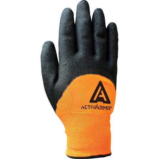 Ansell ActivArmr® 97-011 Coated Gloves, Large, Nitrile Coating, 10 Gauge, Polyester Shell