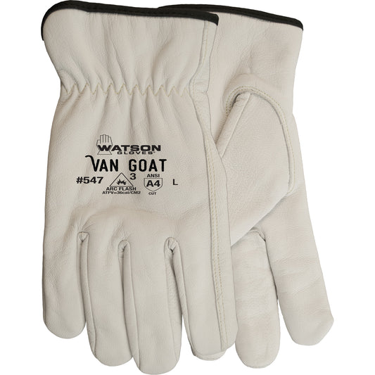 Watson Gloves Van Goat Cut Resistant Work Gloves, Large, 36 cal/cm², Level 3, NFPA 70E