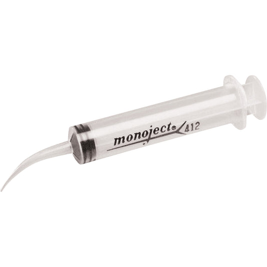  Monoject® 412 Curved Tip Irrigating Syringes, 12 cc