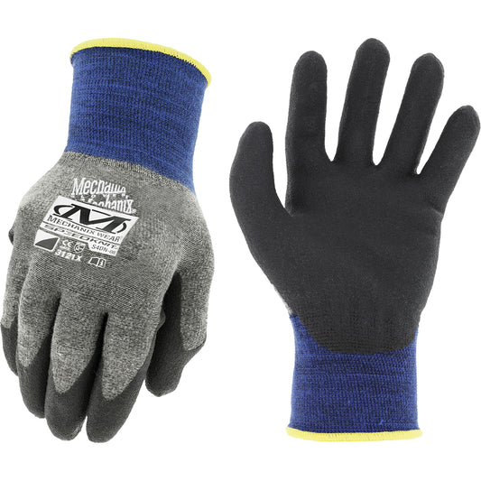 Mechanix Wear SpeedKnit™ Insulated Gloves, Size Small/7, 15 Gauge, Bi-Polymer Coated, Nylon/Acrylic Shell, EN 388 Level 1