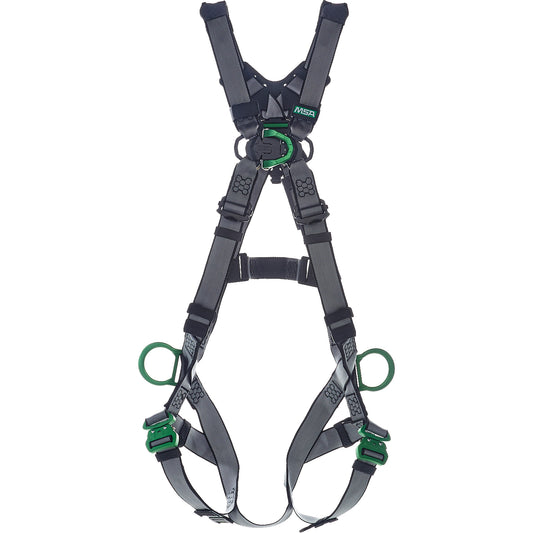 MSA V-Fit Full Body Harness, CSA Certified, Class ADLP, Large/Medium, 400 lbs. Cap.