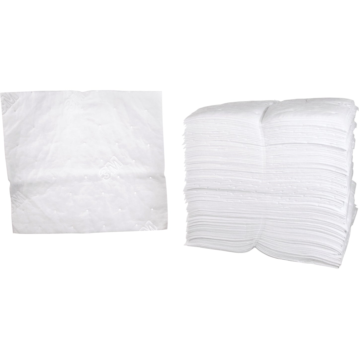 3M Petroleum Sorbent Pads, Oil Only, 19" x 17", 38.7 gal. Absorbancy