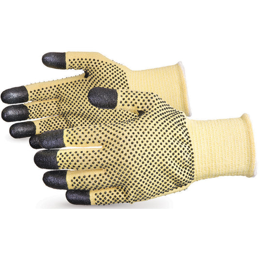 Superior Glove Works Ltd. Dexterity® Ambidextrous Cut-Resistant Gloves, Size 9, 13 Gauge, PVC/Nitrile Coated, Kevlar® Shell, ASTM ANSI Level A4