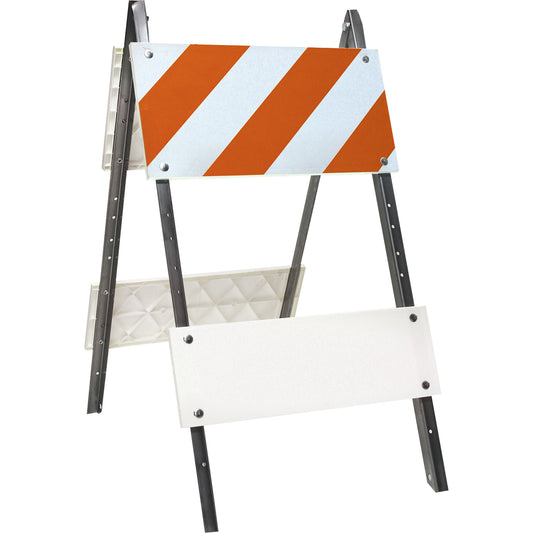Accuform Signs Prismatic Barricade, Folding, 24" L x 45" H, Orange/White