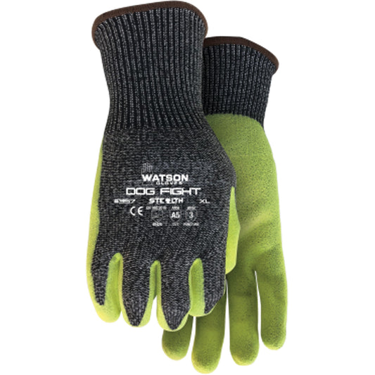 Watson Gloves Stealth Dog Fight Cut Resistant Gloves, Size X-Large, Nitrile Coated, Nylon/Stainless Steel/HPPE/Glass Fibre Shell, ASTM ANSI Level A5