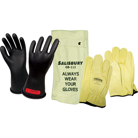 Honeywell Electrical-Insulating Glove Kit, ASTM Class 0, Size 11, 11" L