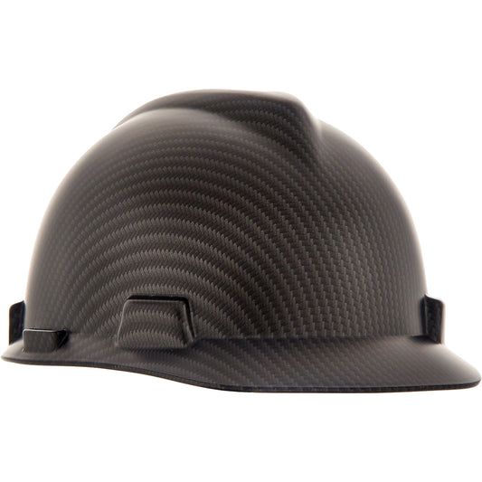 MSA V-Gard® Hydro Dip Hard Hat, Ratchet Suspension, Black