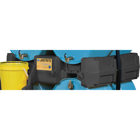 Justrite EcoPolyBlend™ Drum Management Stack Module, 46" L x 48" W x 12" H