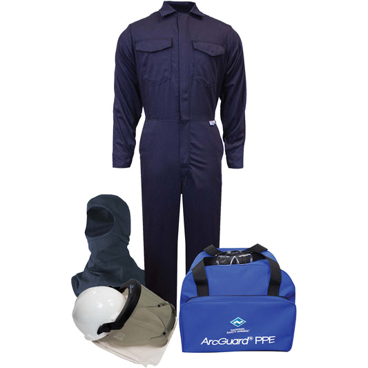 Enespro Tecgen FR Coverall Kit, PPE Category Level 2, 8 cal/cm² Arc Rating