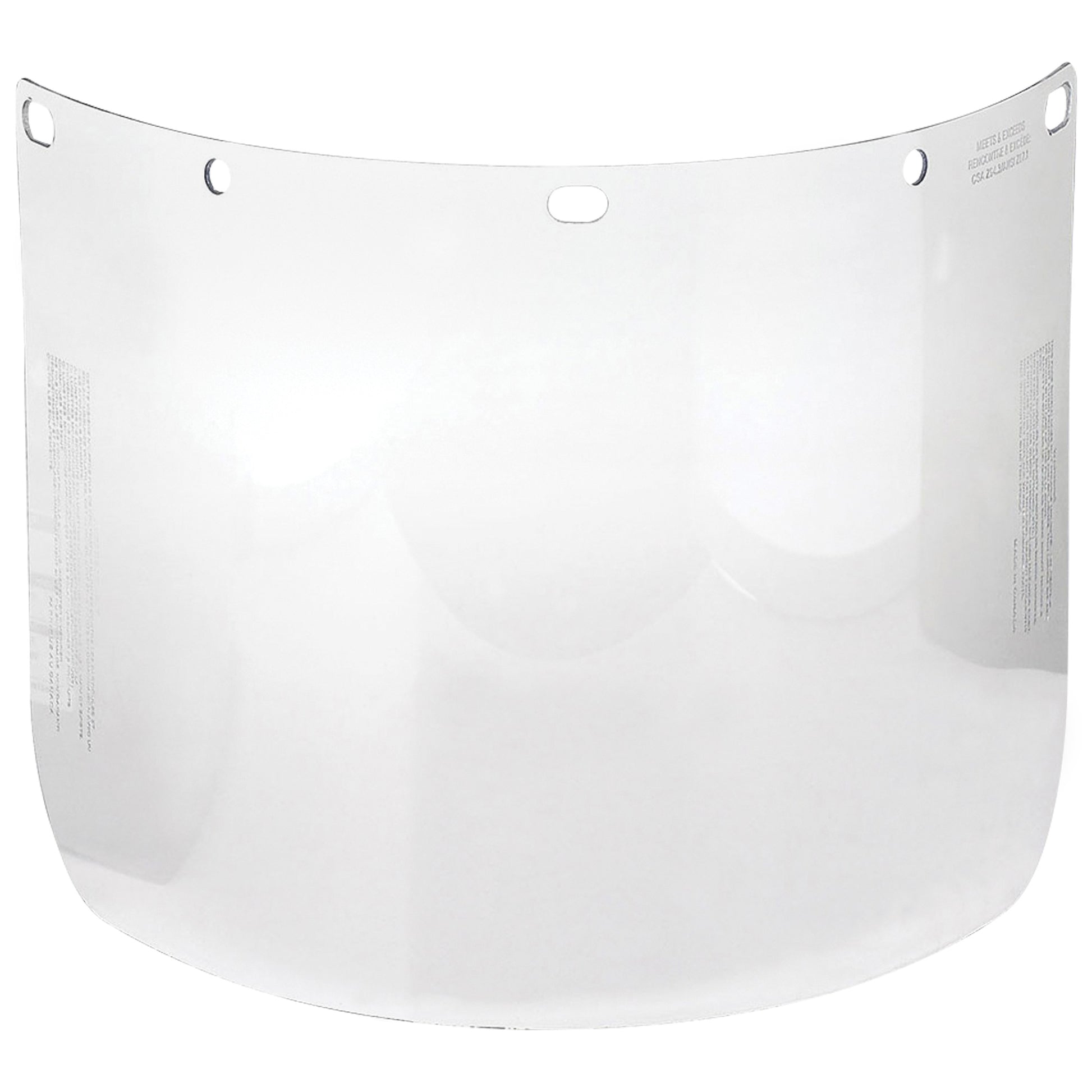 Protective Industrial Products Dynamic™ Formed Faceshield, Copolyester/PETG, Clear Tint