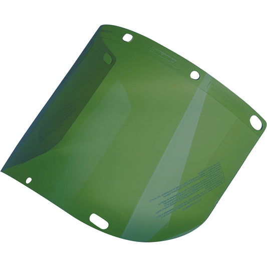 Protective Industrial Products Dynamic™ Formed Faceshield, Polycarbonate, Green Tint