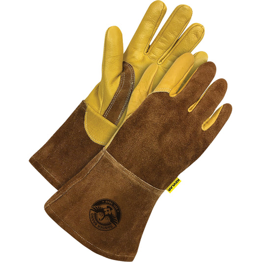 Bob Dale Gloves Welder's Gloves, Grain Cowhide, Size Small