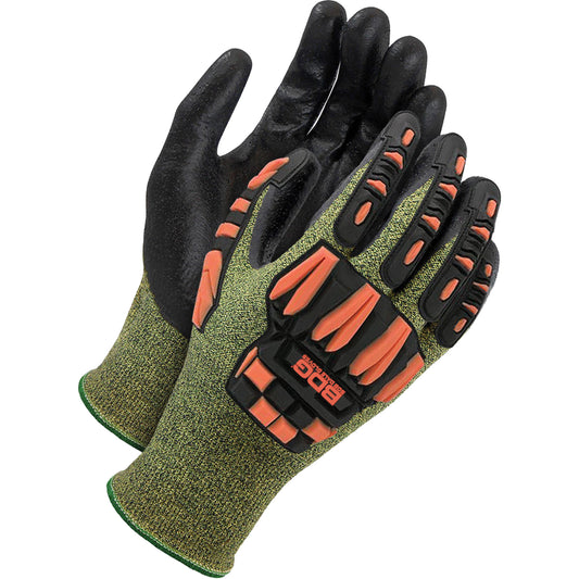 Bob Dale Gloves Arc Tek™ Arc & Impact Resistant Gloves, 9, Bi-Polymer Palm, Knit Wrist Cuff
