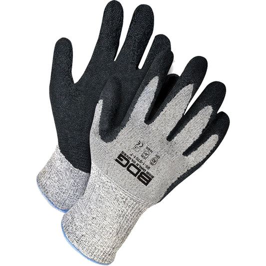 Bob Dale Gloves Cut-X™ Coated Gloves, Size 7, Rubber Latex Coated, HPPE Shell, ASTM ANSI Level A3