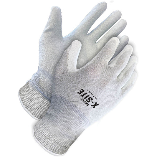 Bob Dale Gloves X-Site™ Anti-Static Coated Gloves, 6, Polyurethane Coating, 15 Gauge, Nylon/Copper Shell