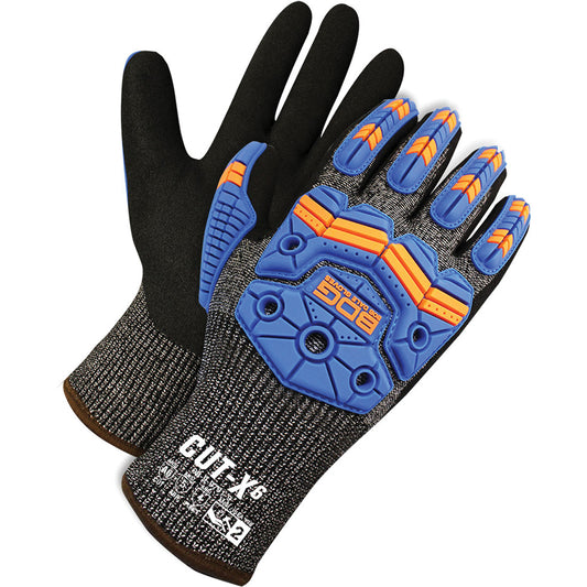 Bob Dale Gloves Cut-X™ Cut & Impact Resistant Gloves, Size 8, Nitrile Coated, HPPE Shell, ASTM ANSI Level A6