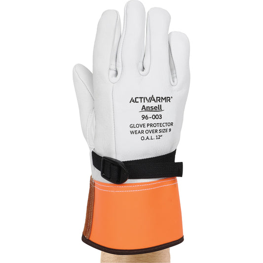 ActivArmr ActivArmr® 96-003 High Voltage Leather Protector Gloves, Size 8, 12" L