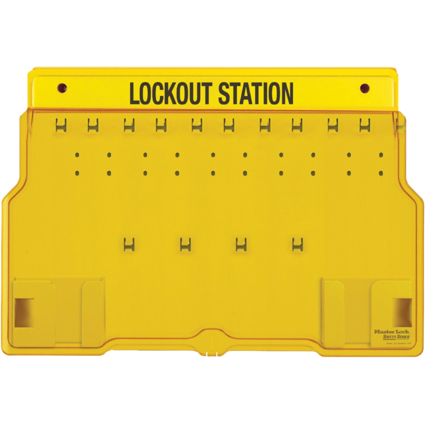 Master Lock Trilingual Covered Lock Station, None Padlocks, 10 Padlock Capacity, Padlocks Not Included