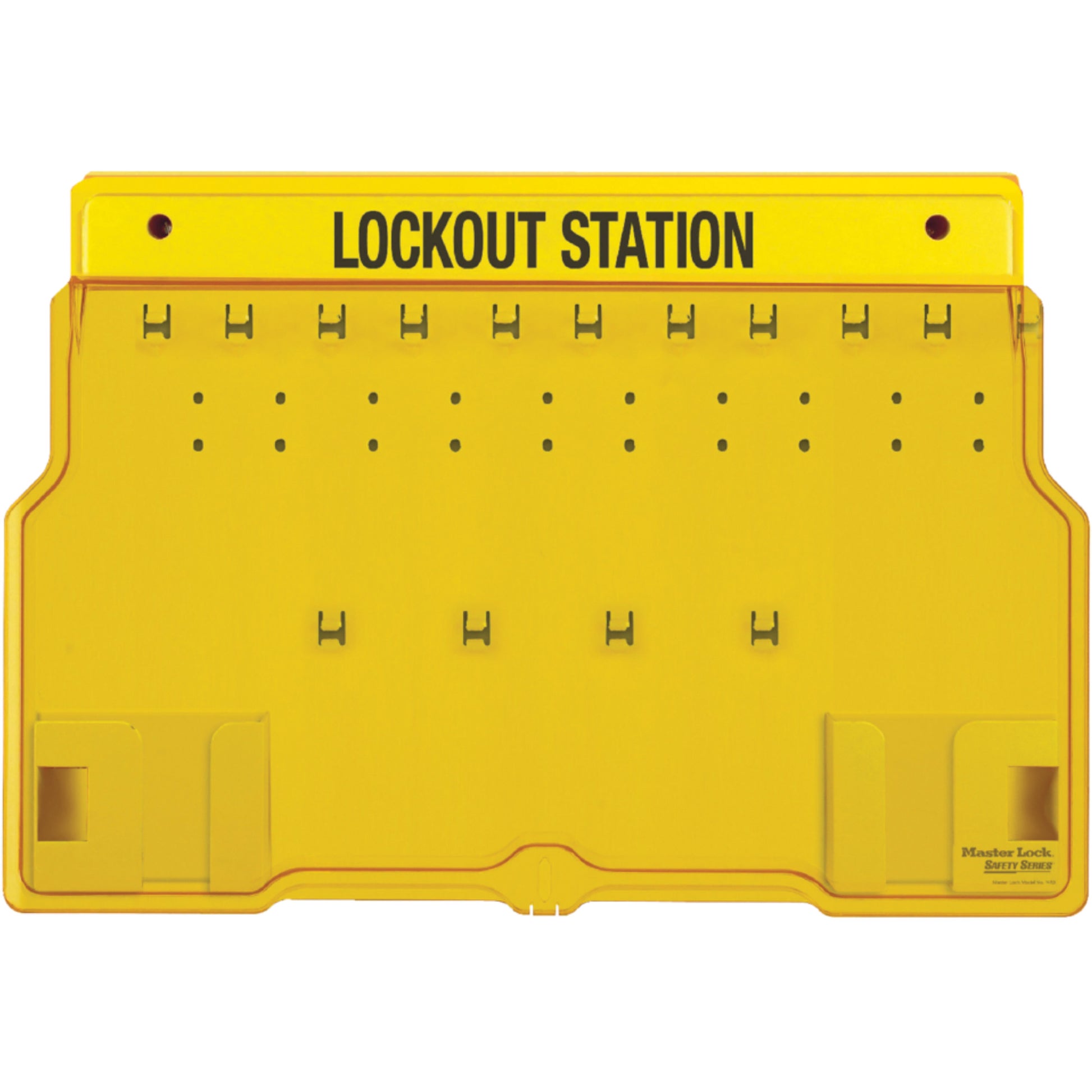 Master Lock Trilingual Covered Lock Station, None Padlocks, 10 Padlock Capacity, Padlocks Not Included