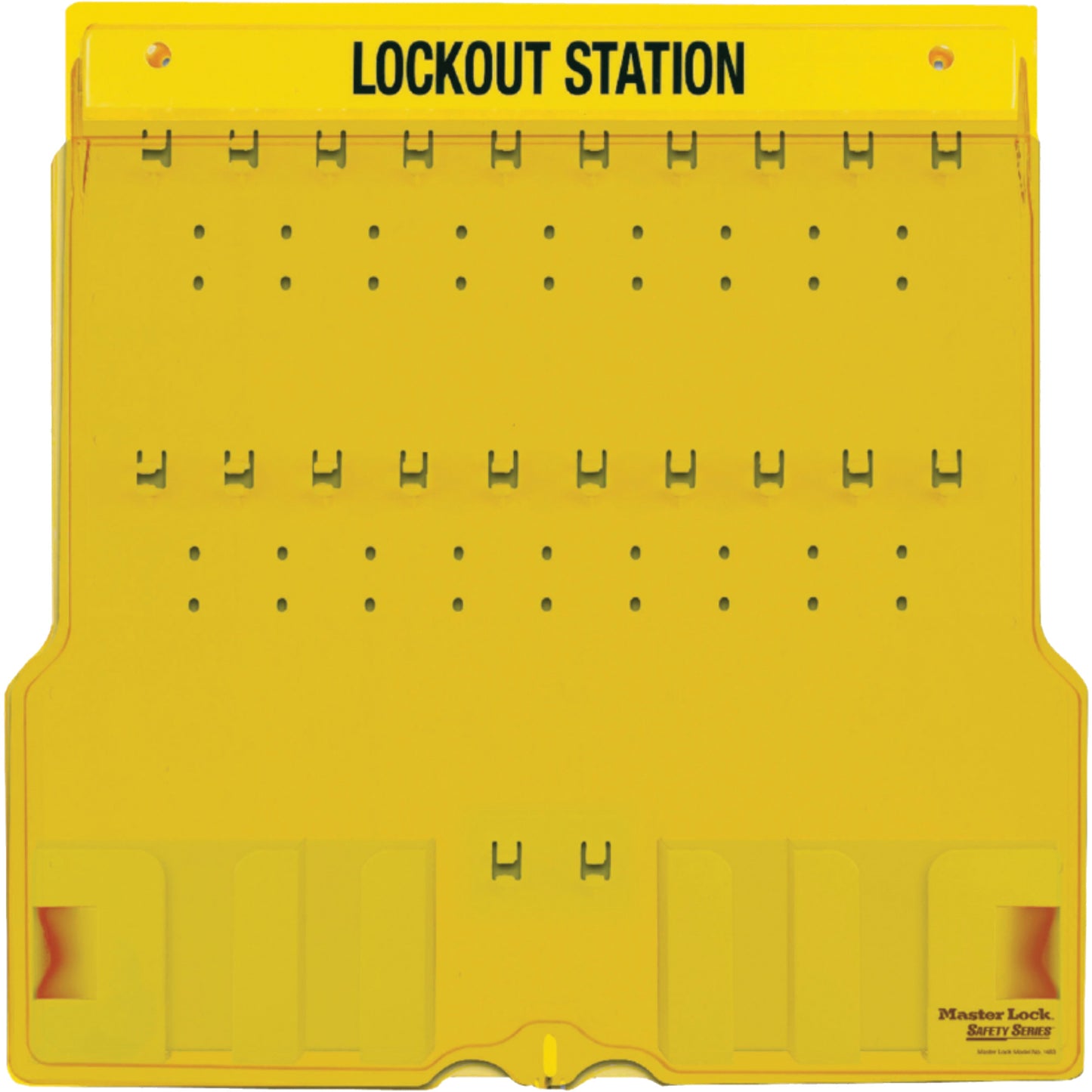 Master Lock Trilingual Covered Lock Station, None Padlocks, 20 Padlock Capacity, Padlocks Not Included