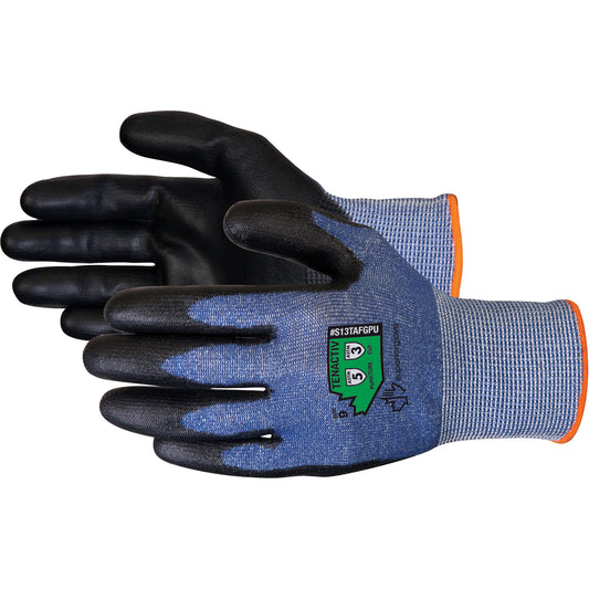 Superior Glove Works Ltd. Composite Knit Cut-Resistant Gloves, Size 9, 13 Gauge, Polyurethane Coated, TenActiv™ Shell, ASTM ANSI Level A3