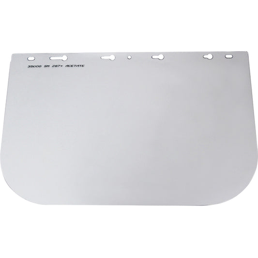 Sellstrom 390 Series Replacement Faceshield, Acetate, Clear Tint