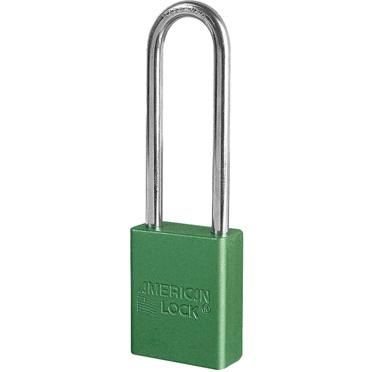 Master Lock American Lock® Padlock, Safety Padlock, Keyed Different, Aluminum, 1-1/2" Width