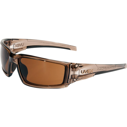 Honeywell Uvex HydroShield® Hypershock® Safety Glasses, Espresso Lens, Anti-Fog/Anti-Scratch, ANSI Z87+/Meets/Exceeds CSA Z94.3