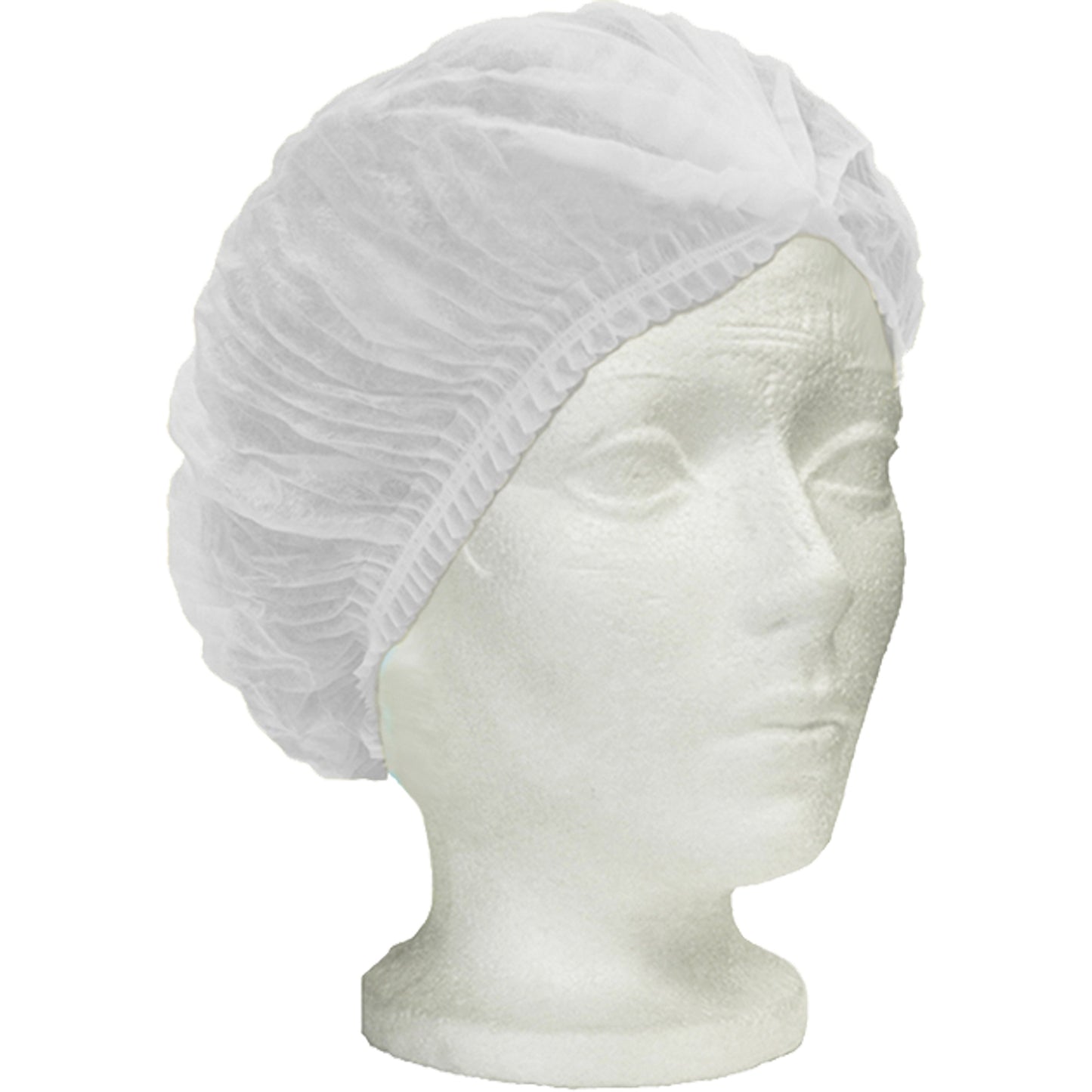 Ronco Ronco Care™ Pleated Bouffant Cap, Polypropylene, 24", White