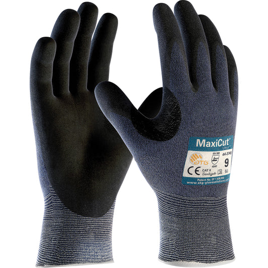 Protective Industrial Products ATG MaxiCut® Ultra™ Cut Resistant Gloves, Size 2X-Large, 15 Gauge, Foam Nitrile Coated, HPPE Shell, ASTM ANSI Level A3/EN 388 Level 5/EN 388 Level C
